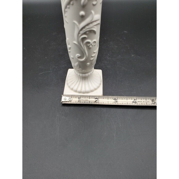 Inarco Japan Embossed Bud Vase White Original Foil  Sticker Marked E-3033 - Picture 11 of 12